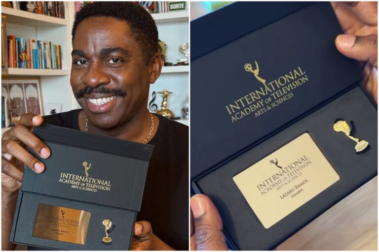Lázaro Ramos entra para Academia do Emmy e celebra produções brasileiras