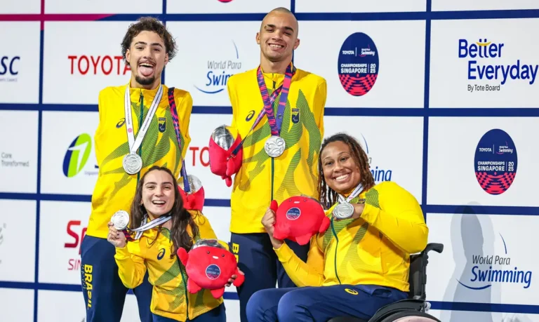 Brasil chega a 12 medalhas no Mundial de Natação Paralímpica